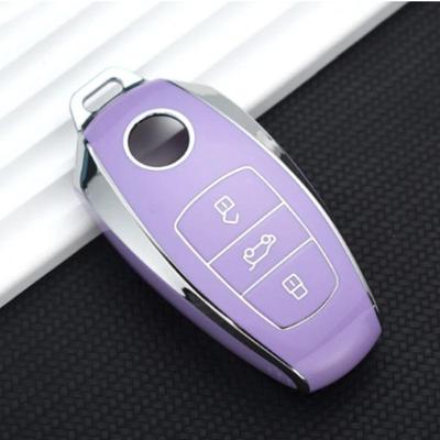TPU Car Remote Key Case Cover Shell Fob For VW Volkswagen Touareg 2017 2018 2019 2020 2021 Protector Accessories