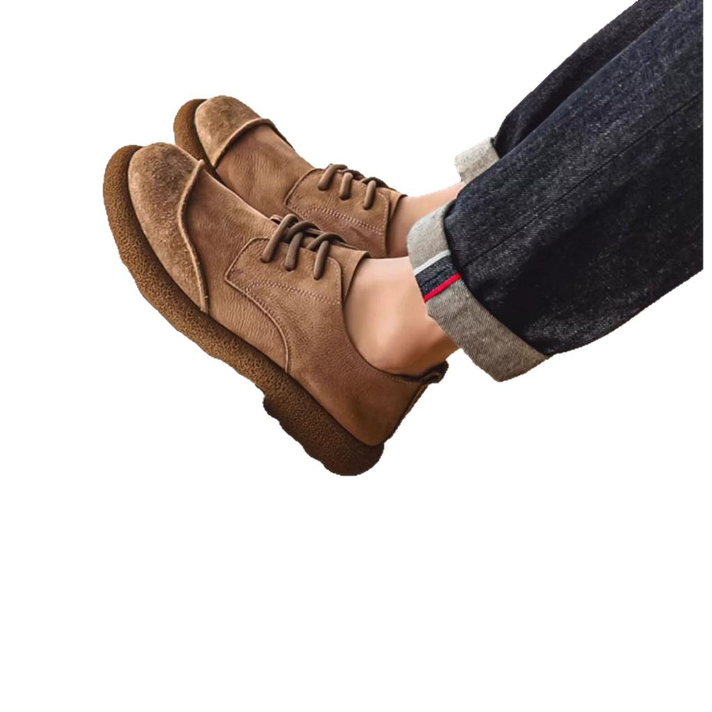 men's shoes autumn new casual shoes wide toe retro low top lace up trend versatile men's shoes