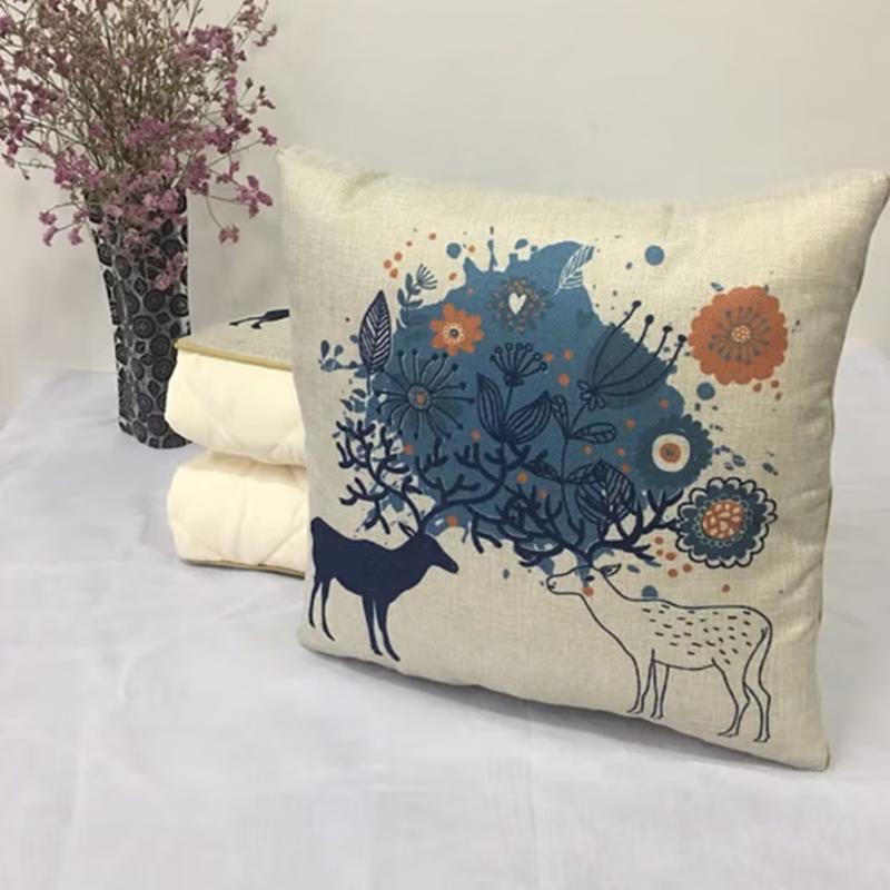 

Washed Cotton Convertible Pillow Blanket