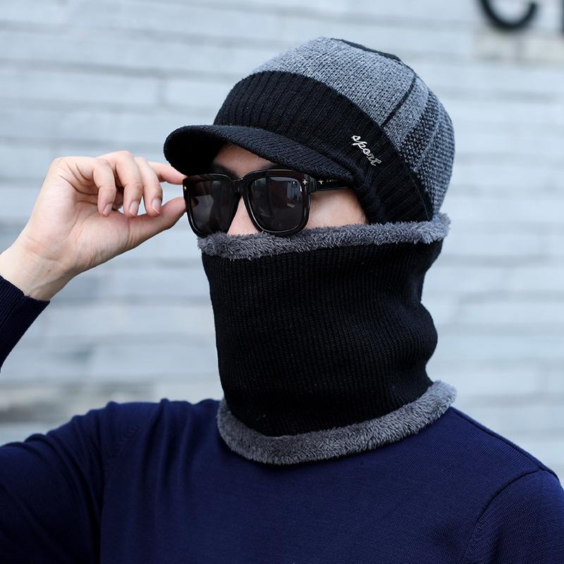 Buy Winter Knitted Hat Beanies Men 