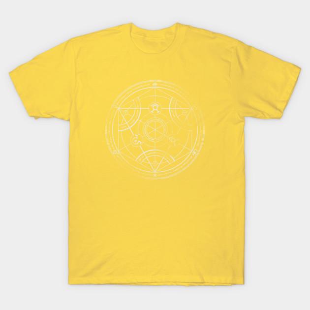 Unisex Fashion TShirt Human Transmutation Circle Print TShirt Plus Size S-5XL T-Shirt 100%Cotton Tops O Neck Short Sleeve Tees