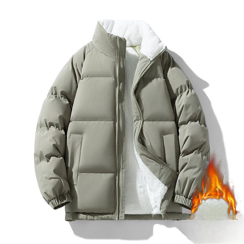 

Куртка с воротником-стойкой и подкладкой для мужской осени и зимы, новая куртка для мальчиков с утолщенной защитой от холода 3XL