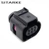 2 Sets 6-Pin Auto LSU 4.9 Wide Band Oxygen Sensor Connector Waterproof Throttle Plug 1 928 404 669 Compatible with VW 4H0973713