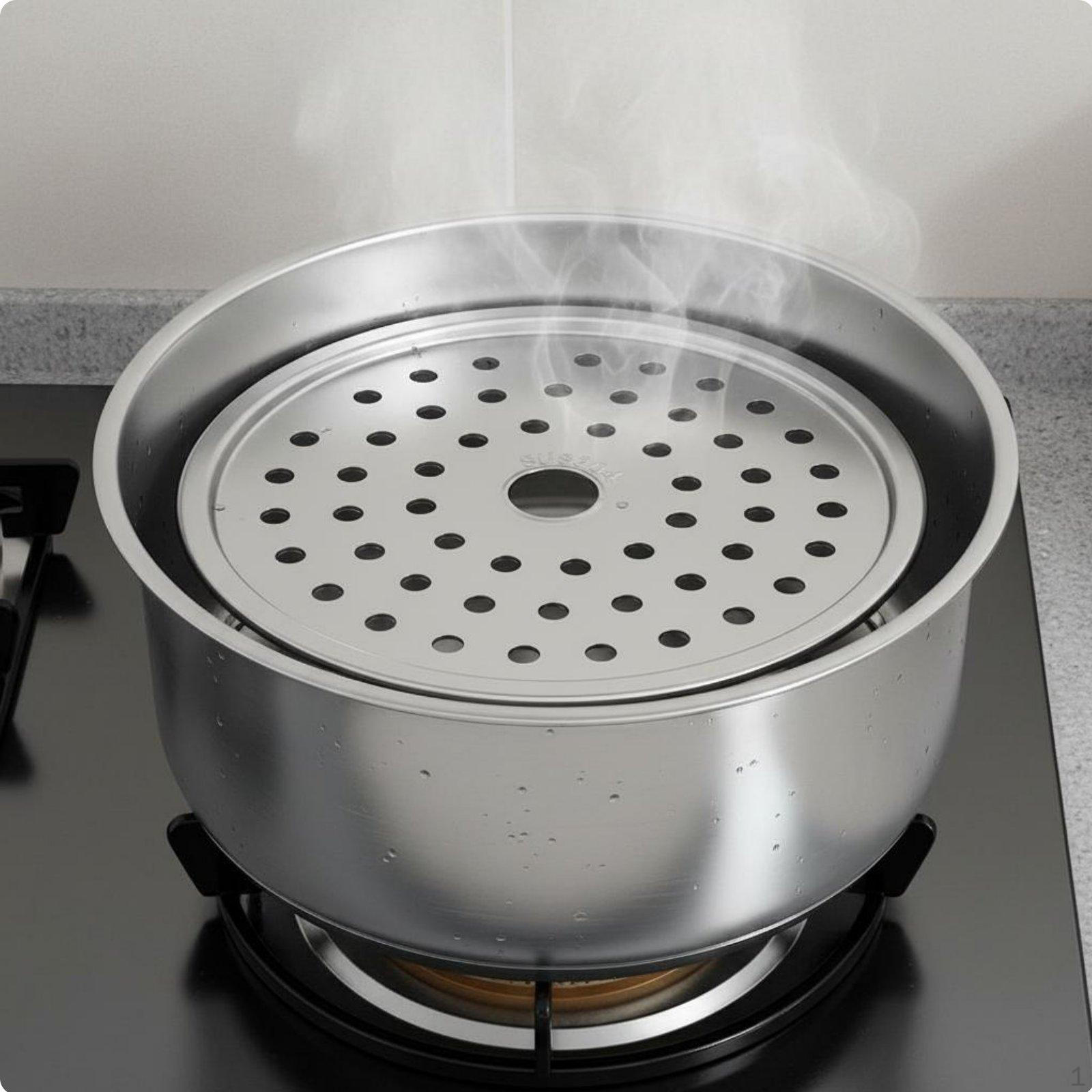 High Leg Steamer Tray Thickened Material Round Rack Detachable Legs Stainless Steel Steaming 14-5cm
