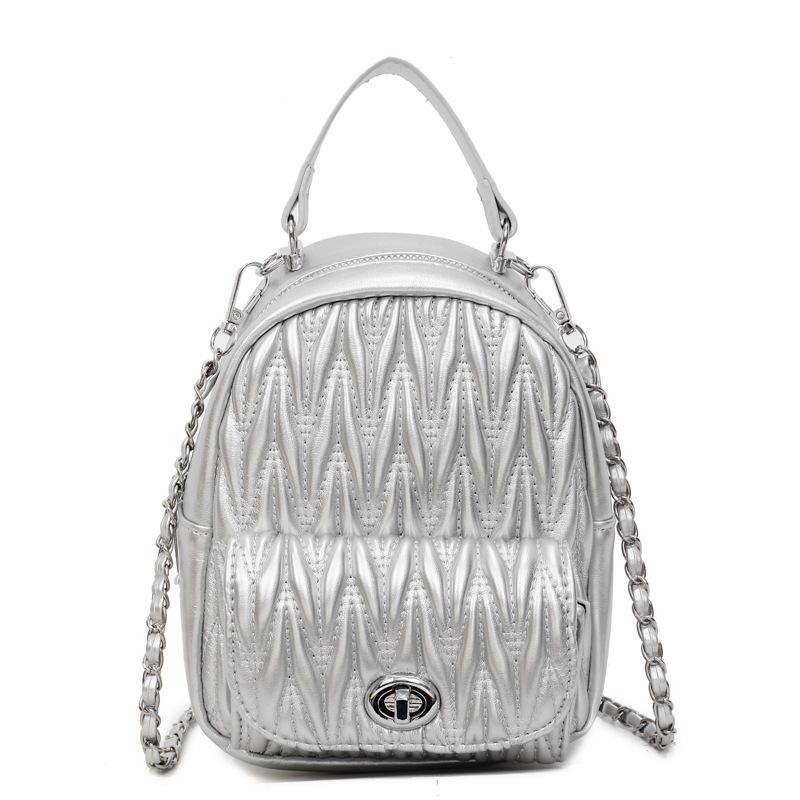 Umhängetasche Damen Leichter Pendlerrucksack Neue Kette Kleiner Rucksack