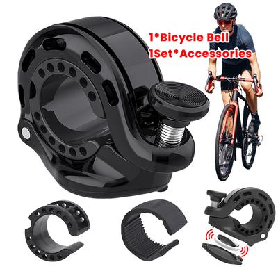 Bicycle Bell for Apple AirTag Aluminium Alloy Mountain Bike Bell Anti-Theft Bike Handlebar Bell Bike Accessories