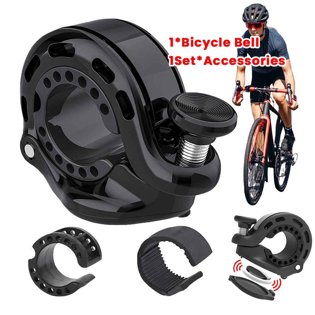 Bicycle Bell for Apple AirTag Aluminium Alloy Mountain Bike Bell Anti-Theft Bike Handlebar Bell Bike Accessories