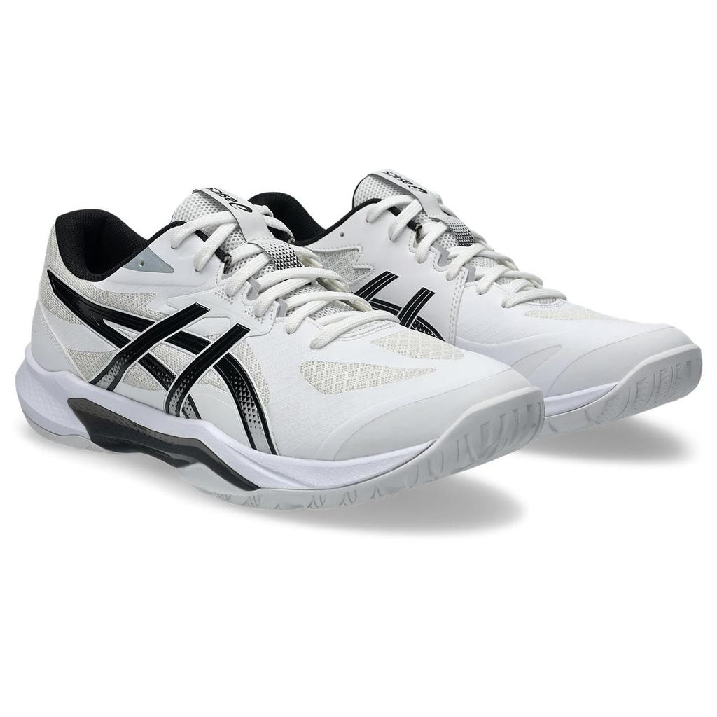 Asics 13 Indoor Sports Shoes Unisex Size 100 3E GEL-TACTIC (1073A078), Adult, (White/Black), 25.5 Cm,
