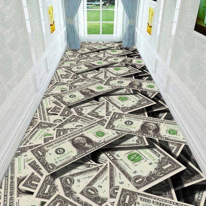 

Ковер для прохода в коридоре на кухне в стиле бохо с персидским цветочным узором, прикроватный коврик в спальню, противоскользящий коврик с длинной полосой для прихожей W100*H200CM