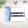 24-Color Tinplate Watercolor Paint Box with Card and Brush Holder