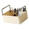 Open Storage Box Organizer Bin PET Large Capacity Easy Access Portable Handle Storage Basket for