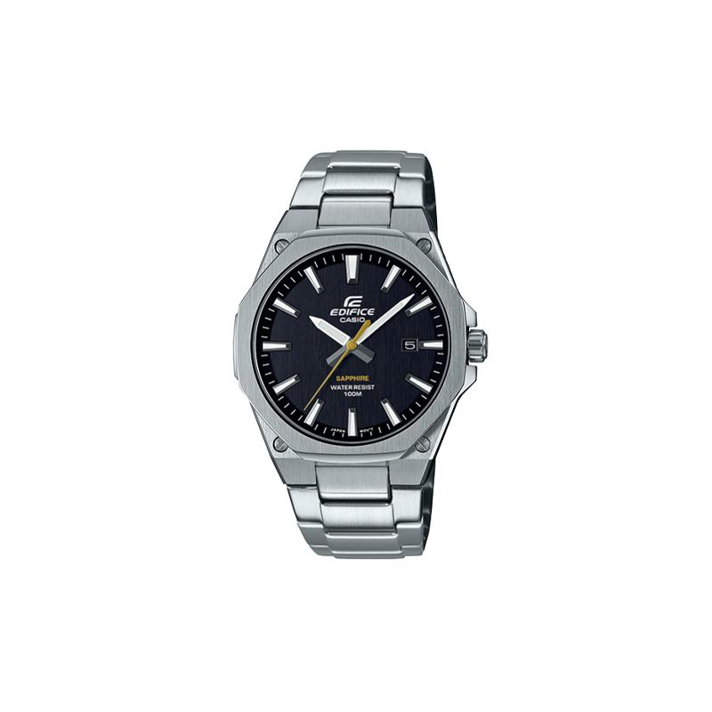 

Casio EDIFICE three-hand design multi-function watch quartz movement stainless steel strap Japanese and Korean watch men s watch EFR-S108D-1A2021 чорний