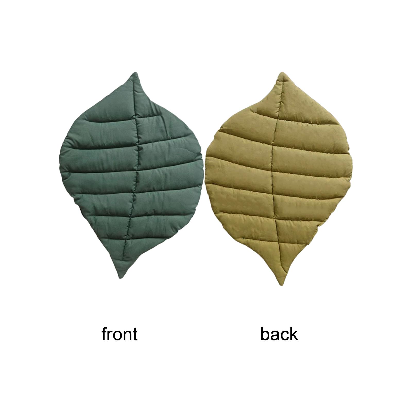 

Cute Leaf-Shaped Pet Mat, Reversible Washable Dog Bed For All Seasons, Soft Non- Floor Pad For Small Medium one size