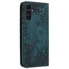 For Samsung Galaxy A55 5G Case Leather Wallet Phone Cover with Wrist Strap