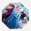 Disney Frozen, Elsa Themed Automatic Opening and Closing Folding Umbrella, Portable - Durable, 8-rib Umbrella Frame, Very Suitable for Busin