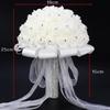 Braut Hochzeit mit Blumen aus Schaum Simulation Blume weiße Rose Bouquet koreanische Hochzeit Fotografie Requisiten Liebhaber Geschenke