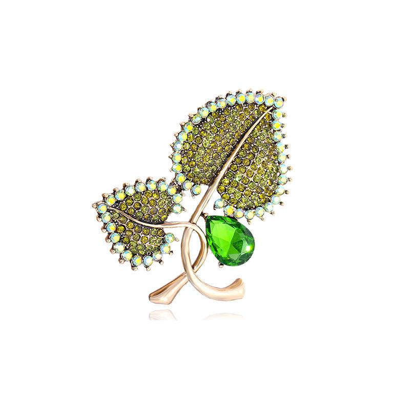 

Стразы Лист Корсаж Женский Корсаж Булавка Кристалл Брошь Костюм Пальто Куртка Аксессуары Дизайн