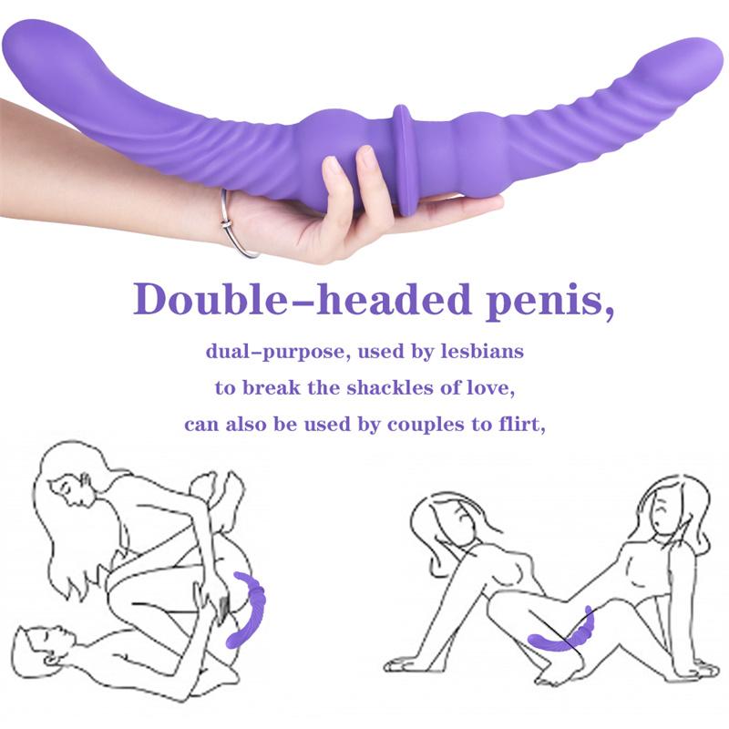 H48 Biyi Shuangfei Liquid Silicone Double Same Sex Penis SM Sex Products
