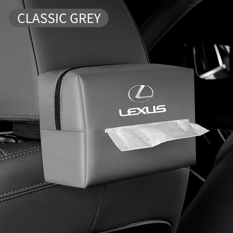 PU Leather Car Tissue Box Facial Tissue Storage Bag For Lexus FSPORT LBX NX RX 350h 450h ES UX 300e GS IS LS LX CT LC RC GX460