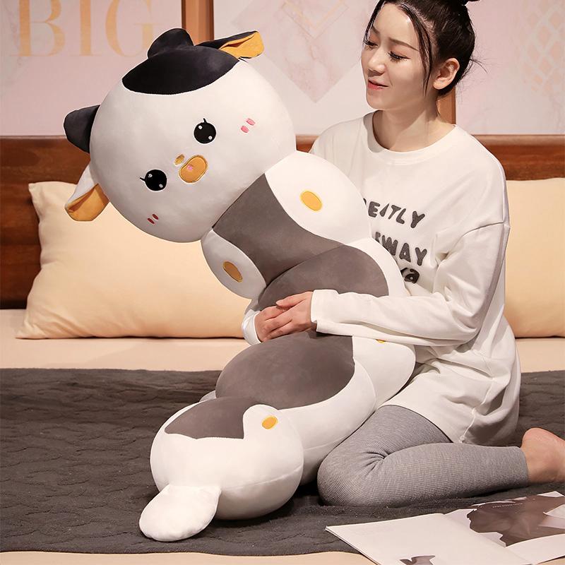 Kawaii Long sleeping Pillow Cat Koala Elephant Plush Toy Doll Pillow Soft Sofa Bed Cushion Cute Girlfriend Birthday Gift