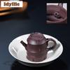 160ml Vintage Yixing Purple Clay Teapots Handmade Bamboo Knot Pot Raw Ore Purple Mud Kettle With Infuser Zisha Tea Set Cha Gifts