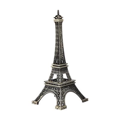 Bronz Tonu Paris Eyfel Kulesi Figür Heykel Vintage Alaşım Model Dekor