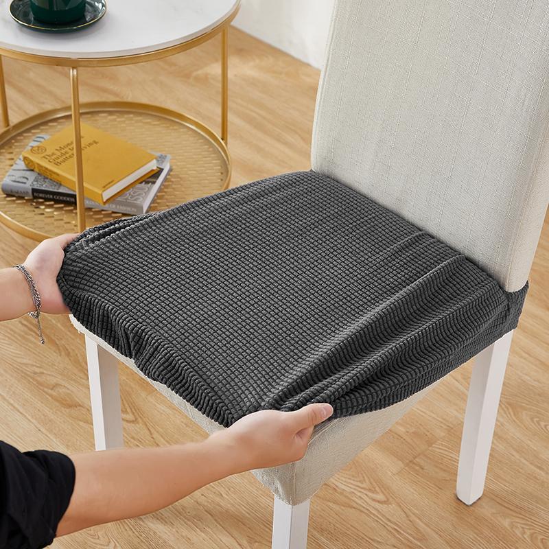 

Square Seat Cushion Cover Corn Kernels Stretch Chair Cover for Dining Room Kitchen Banquet Hotel Home Removable Washable 1pc 1piece