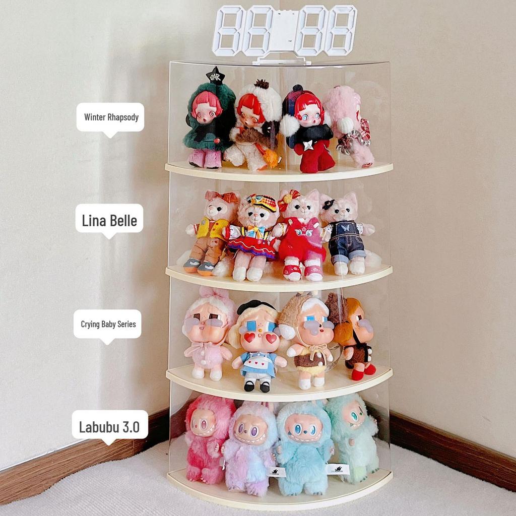 Winter Rhapsody Plush Doll Keychain Blind Box Display Stand by Pop Mart