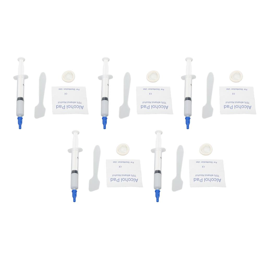 5Pcs Thermal Paste 3.2W m.k Metal Free Safe Strong Adhesion Thermal Conductive Grease for Chipset GPU CPU Printer