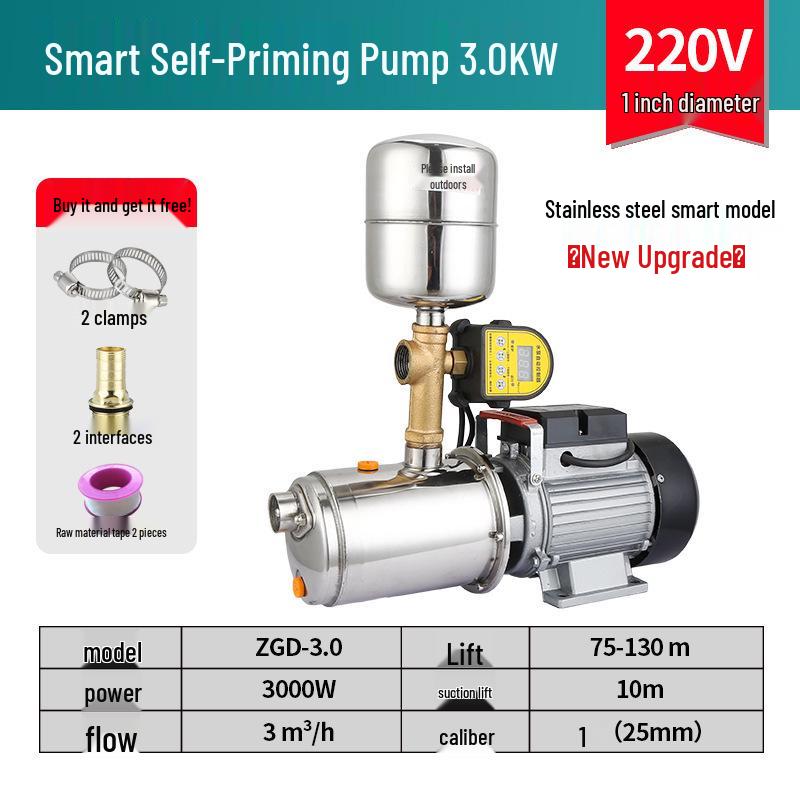 Fully Automatic 220V Self-Priming Booster Pump for Well and Tap Water