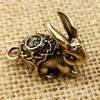 Klucz Charm Vintage Realistyczny mosiężny Zodiak Zwierzę Królik Miniaturowy brelok do kluczy Wisiorek do samochodu