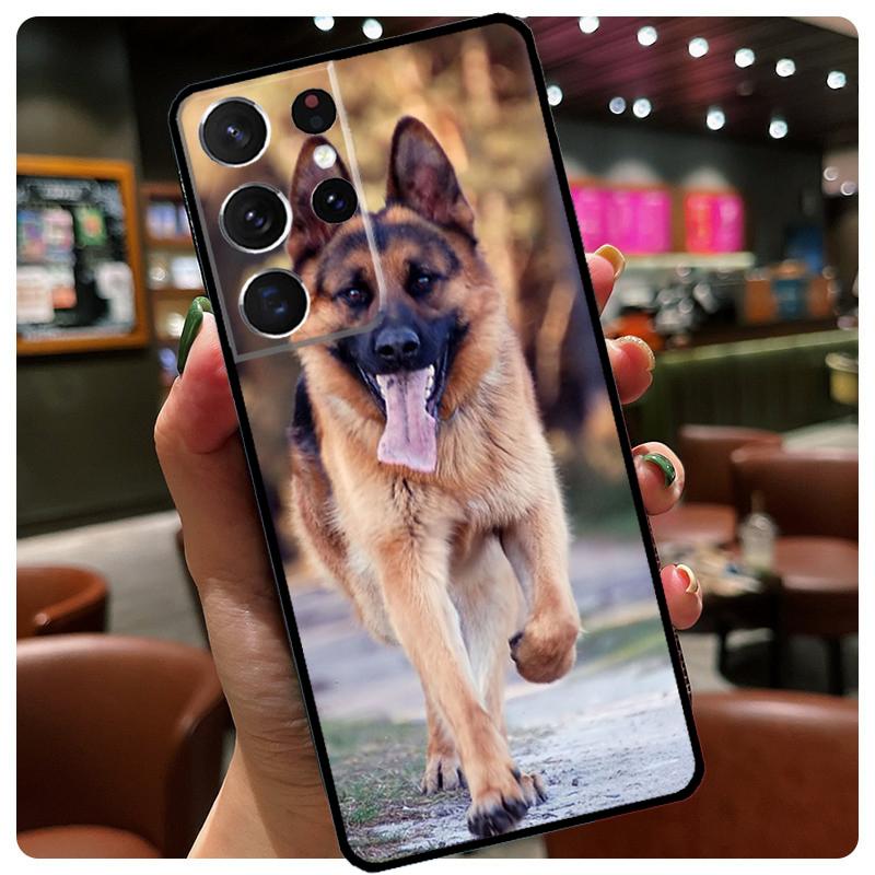 German Shepherd Dog Phone Case For Samsung Galaxy S25 Ultra S21 S22 S23 S24 Ultra S9 S10 Plus S24 S25 FE Cover