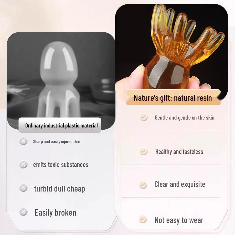 Octopus Scalp Massager: Portable Eight-Claw Meridian Therapy Comb with Wide-Tooth Gua Sha Design.