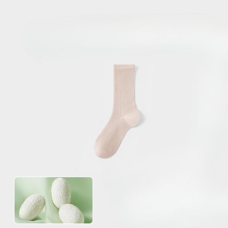 Summer Thin Socks - Antibacterial Mesh Breathable Silk-spun Pile Socks Without Bones