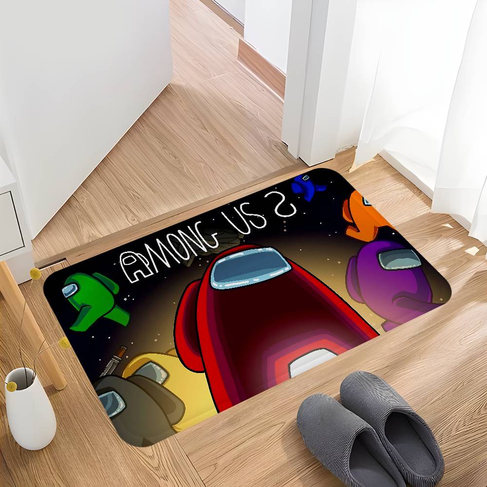 

A-Among Us Floor Mat Retro Multiple Choice Living Room Kitchen Rug Non-Slip Modern Home Decor 40x60cm