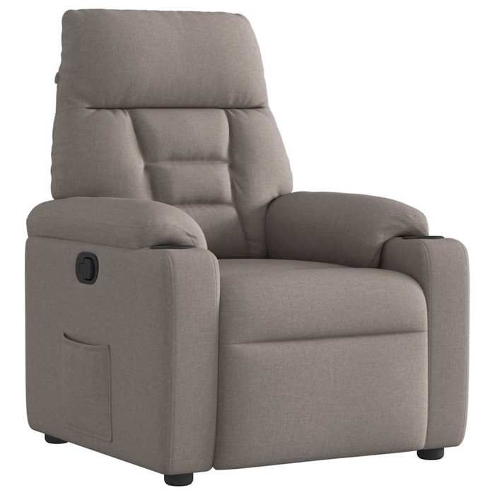 VidaXL Recliner Armchair Taupe Fabric, Armchair, TV Recliner, Stroller, Recliner Armchair for People 4015549