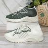 Butterfly Printed Breathable Sneakers for Women Lightweight Anti-Slip Woman's Sports Shoes  Fashion Lace-Up Tennis Shoes