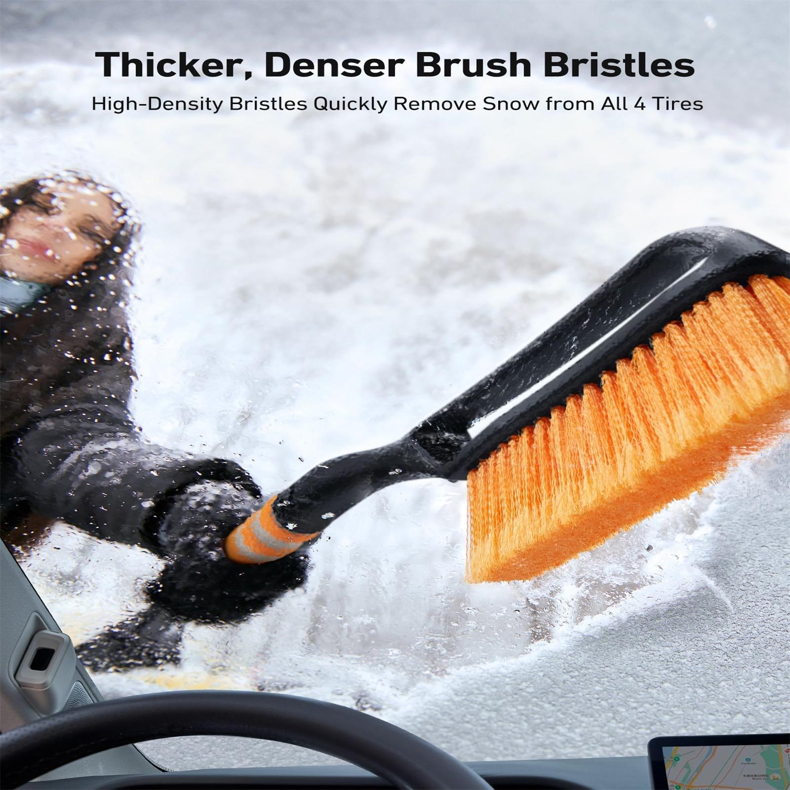 

Snow Brush And Ice Scrapers For Car Windshield, Detachable Snow Scrapers With Ergonomic Grip For Cars, Trucks, SUV One Size оранжевый