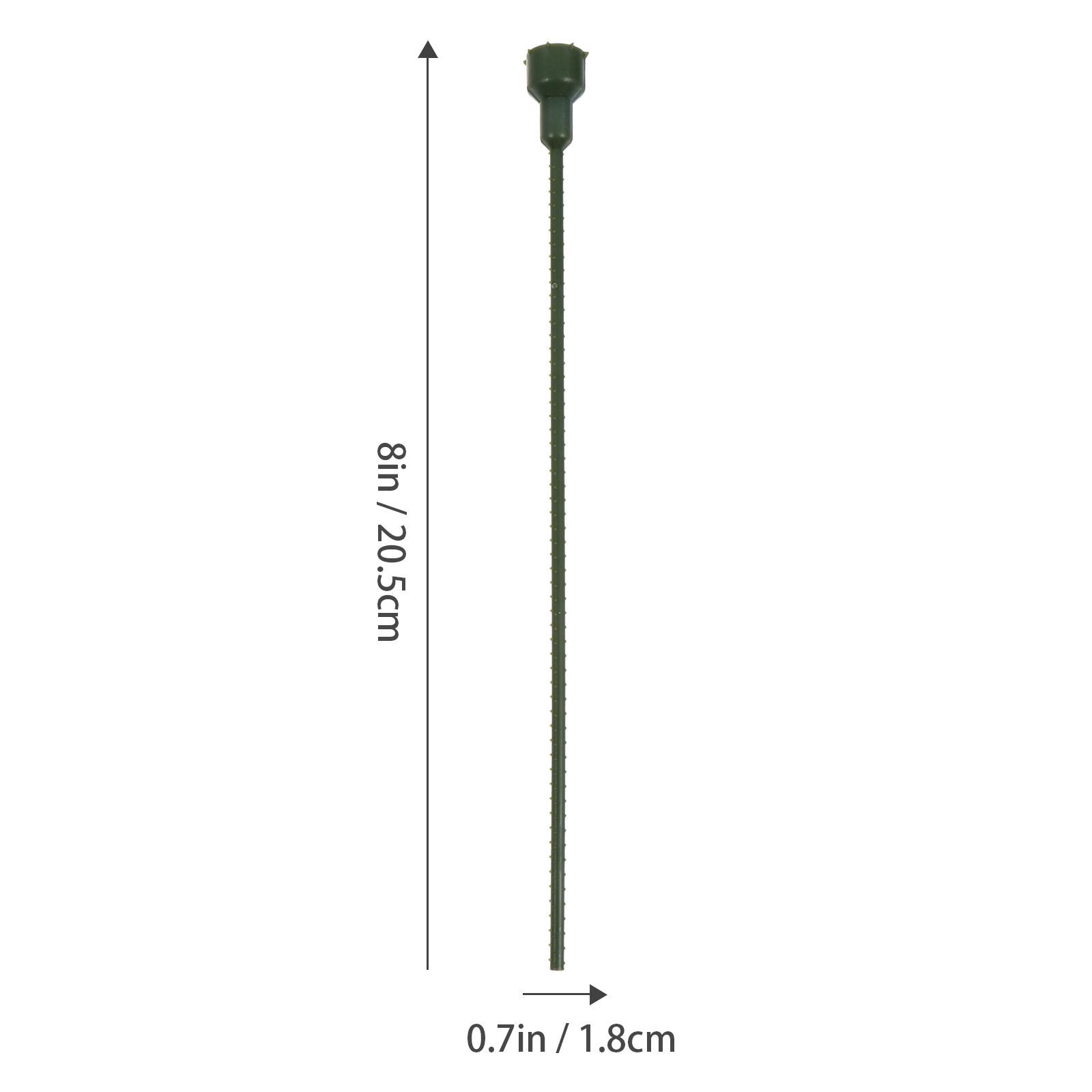 

5Pcs Preserved Flower Stems High-Grade Flexible Plastic Floral Stem for DIY Bouquet Making Gardening Simulation Flower зелёный