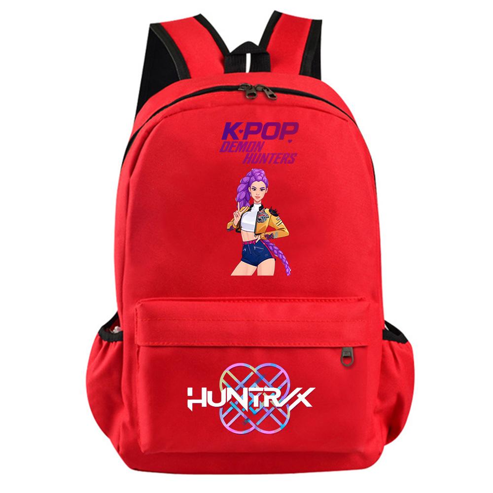 Anime Cartoon Kpop Demon Hunters Printed Backpack for Teenager Student Girl Boy Bookbag Schoolbag Women Large Capacity Travel Bag Kid Gift Rucksak