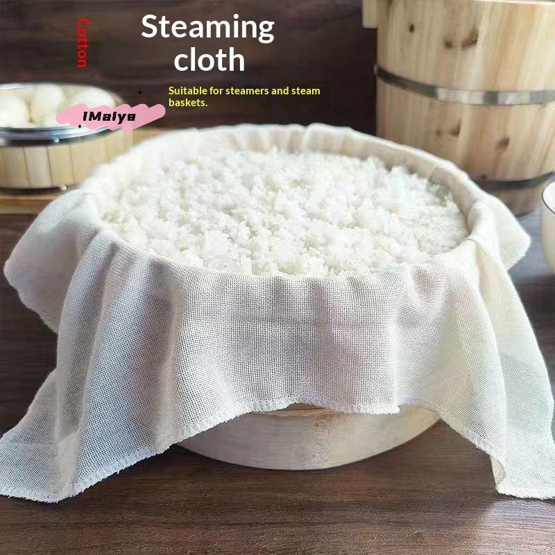3Pcs Pure Cotton Steamer Cloth 40/60CM round Kitchen Gauze Household Drawer Mat for Steamed Rice And Buns - Kitchen Accessory