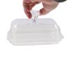 Transparent Clear Butter Dish Rectangular Butter Keeper Tray Convenient Butter Holder  Kitchen