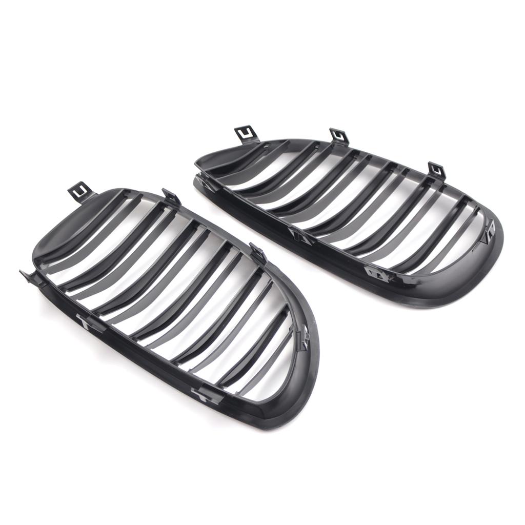 Doppellinien Frontstoßstange Nierengrill Für BMW E60 E61 M5 5er Serie 520i 545i 550i 535i 2003-2010 Auto Sport Rennsportgrill
