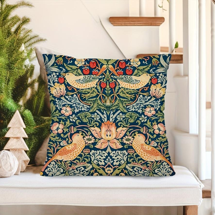 1ks William Morris Květinový Povlak na Dekorační Polštář Vintage Květiny Dekorace na Povlak na Polštář, Obývací Pokoj Venkovní Povlak na Polštář