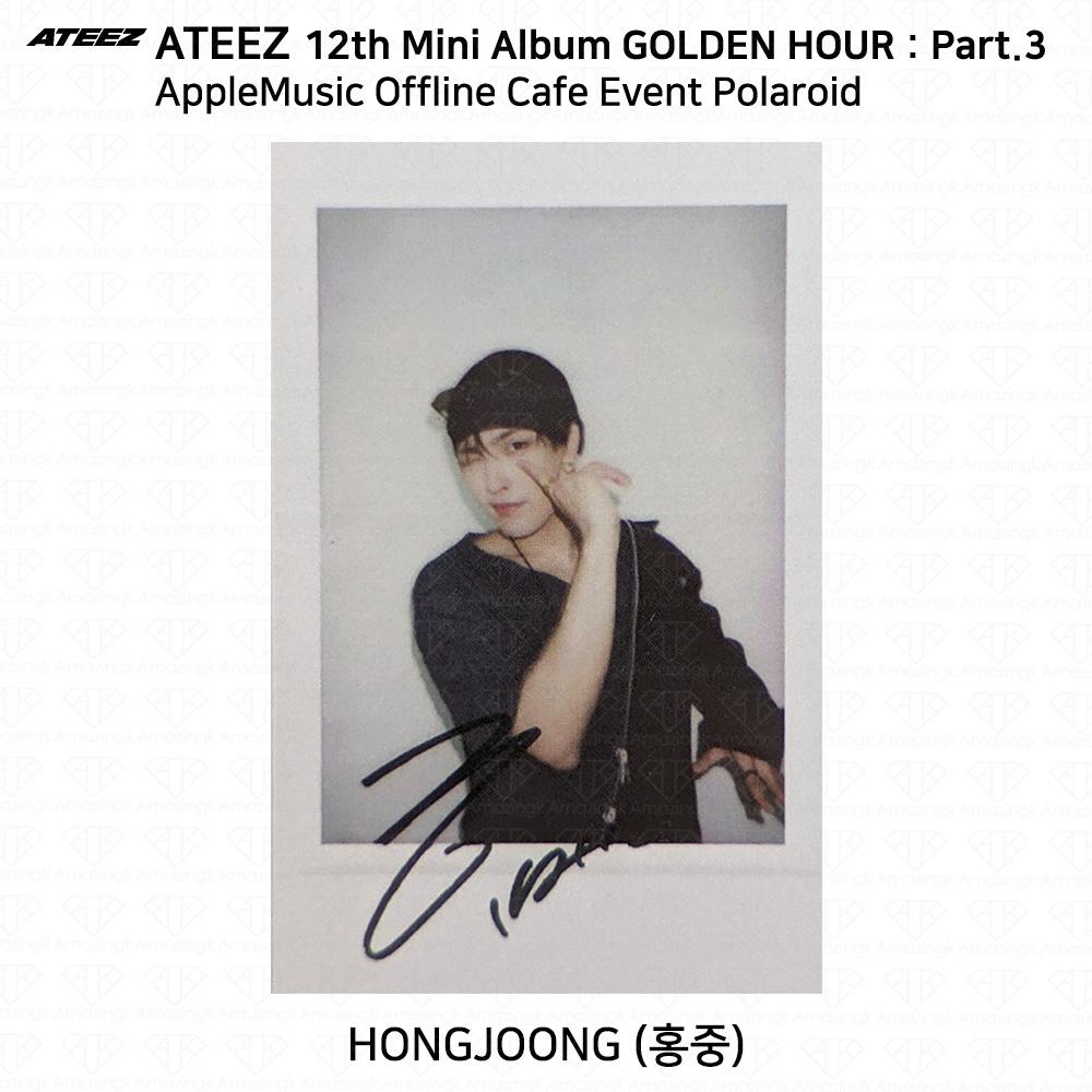 

ATEEZ 12-й Мініальбом Golden Hour Частина 3 Applemusic Офлайн Кафе Поляроїд KPOP Hongjoong