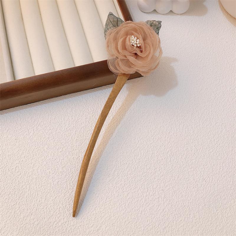 Vintage Hair Stick NaturalSandalwood Hairpin Women Girls Hair Clips Pins Antiquity Chinese Style Hair Accessories Jewelry Women