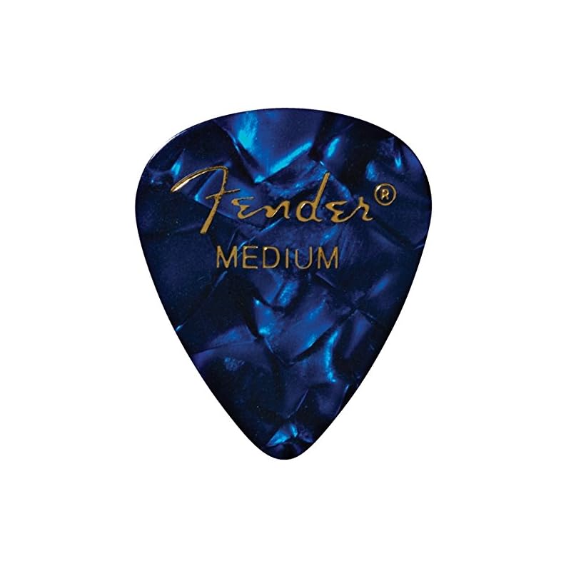 Fender [8-Color Assortment] 8 Picks (1 of each color) Teardrop Medium Guitar Picks...