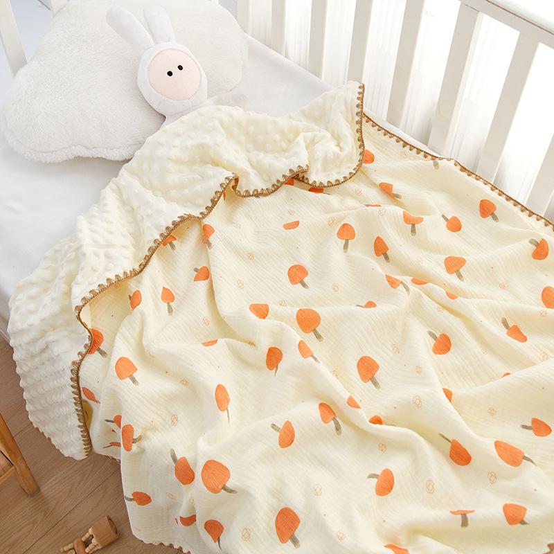 Four Seasons Newborn Baby Blanket - Gauze Quilt for Kindergarten