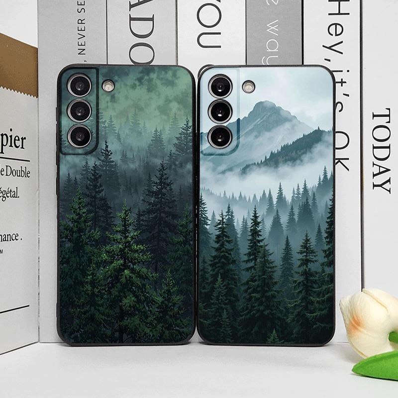 Vintage Green Forest Landscape Pattern Phone Case for OnePlus 12 13R 11 10 9 8 Pro Nord 4 N100 CE5 CE3 CE2 ACE2 ACE3 Soft Cover