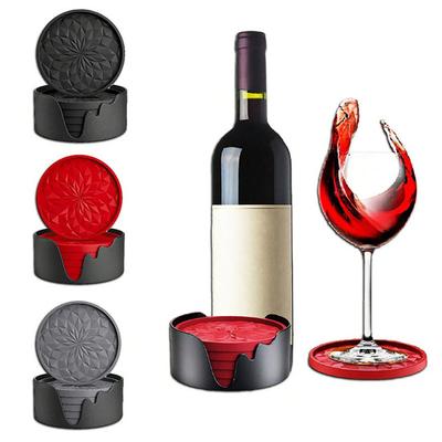 6 Pezzi Sottobicchieri in Silicone Isolati Antiscottatura Resistenti al Calore Inodori Sottobicchieri per Bevande Arredamento Casa Bar Cucina